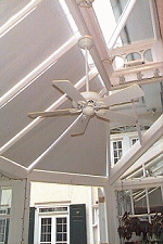 Conservatory Roman Blinds
